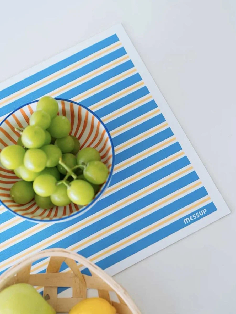 Dopamine Stripe Placemat Set of 4 Pcs for Table Setting