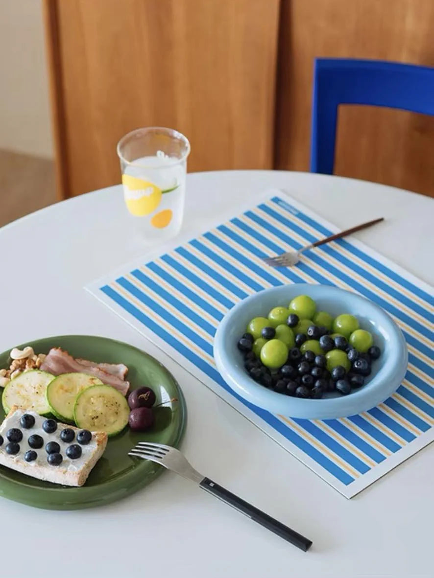 Dopamine Stripe Placemat Set of 4 Pcs for Table Setting