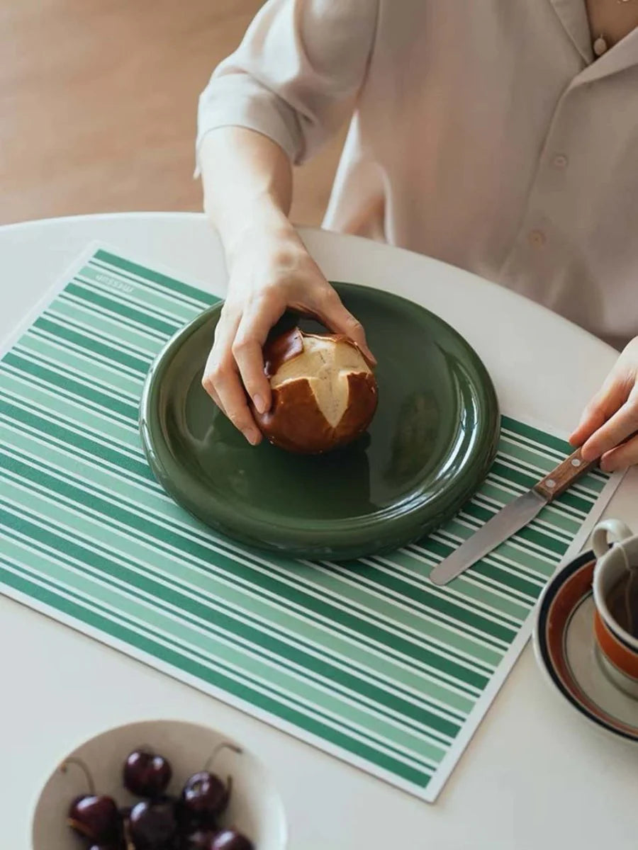 Dopamine Stripe Placemat Set of 4 Pcs for Table Setting