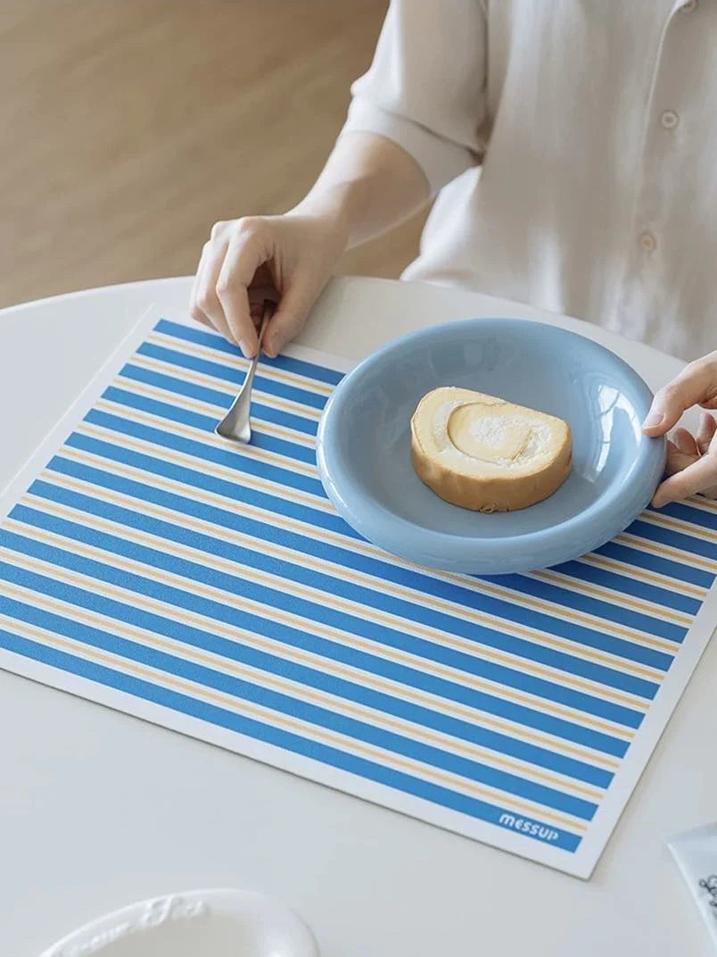 Dopamine Stripe Placemat Set of 4 Pcs for Table Setting