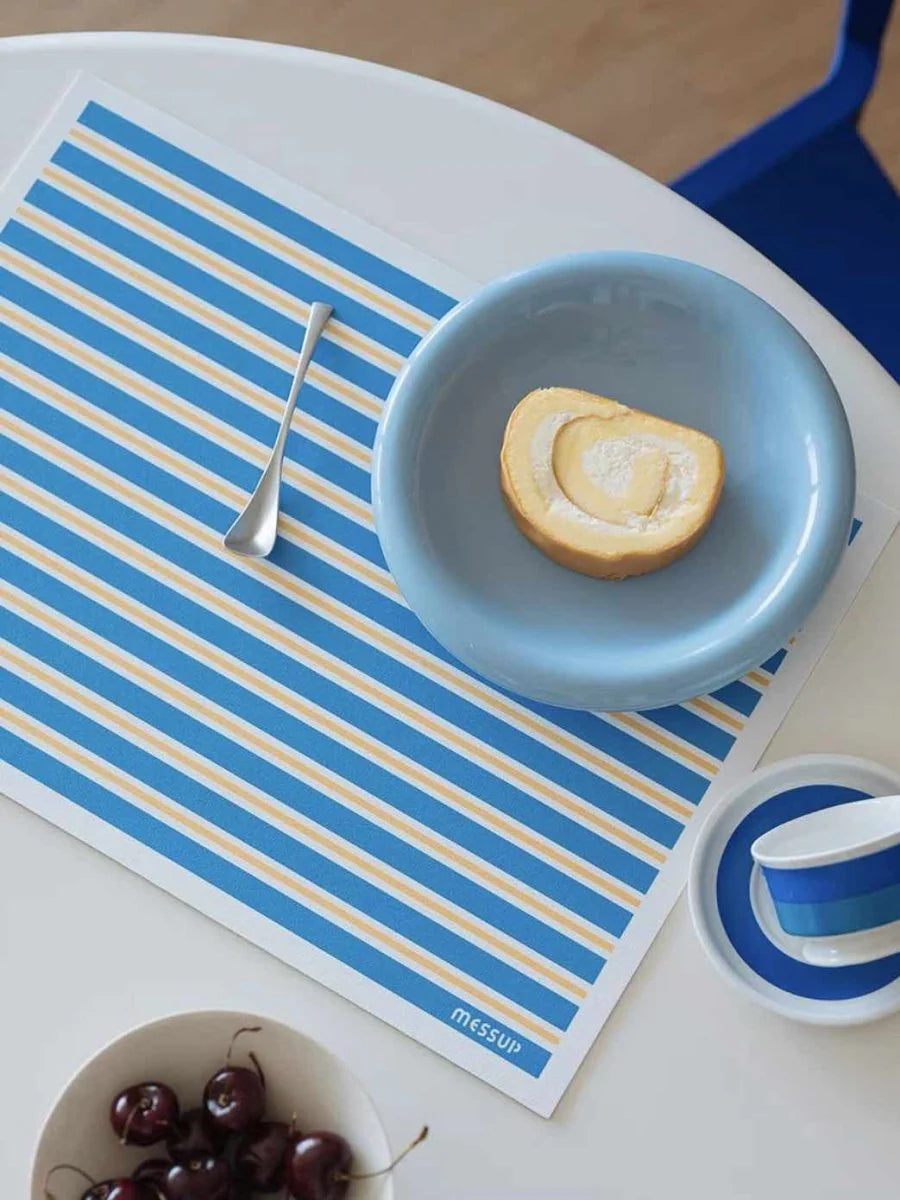 Dopamine Stripe Placemat Set of 4 Pcs for Table Setting